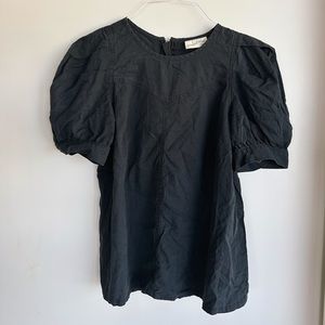 Black puff sleeve shirt - formal shirt from universal thread